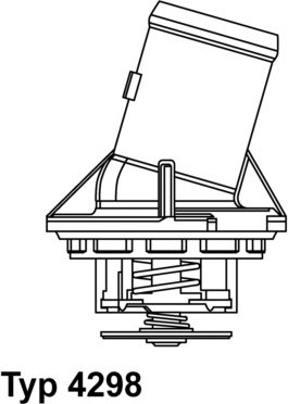 Wahler Termostat, żrodek chłodzący 4298.87D