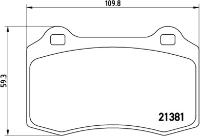 BREMBO Zestaw klocków hamulcowych, hamulce tarczowe P 24 073