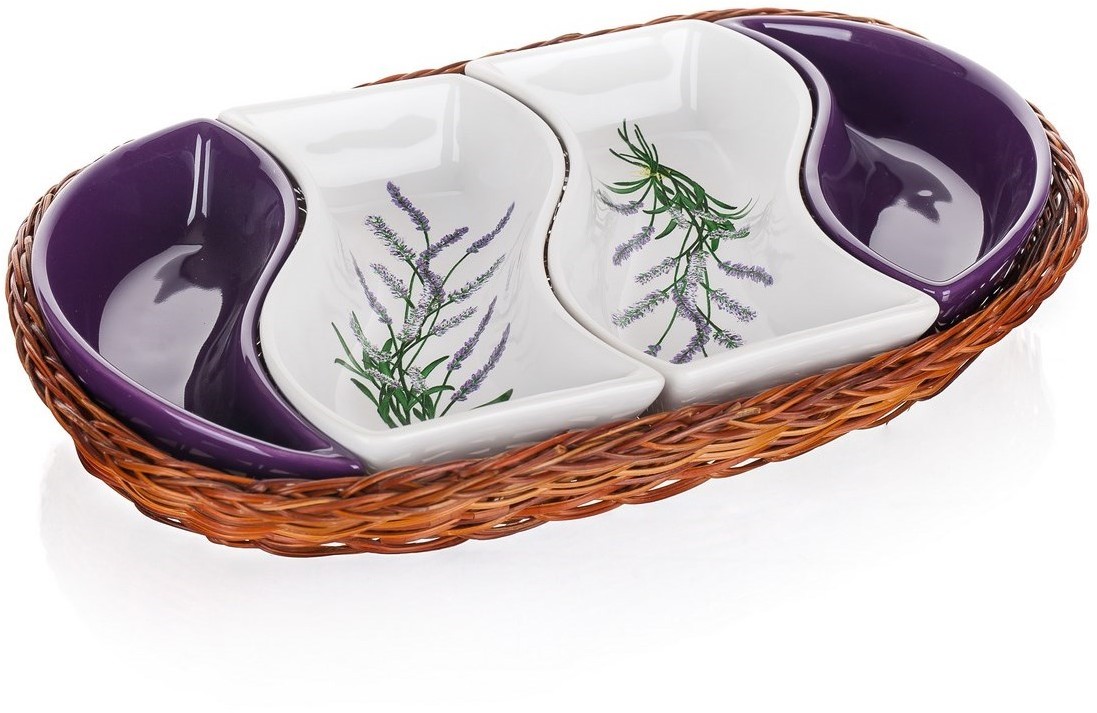 Banquet Lavender Miski do serwowania w koszyku 30,5 cm