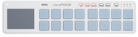 Korg & More Korg nanoPAD2, złącze USB MIDI Controller z 16 triggerpads, biały KRNANOP2W