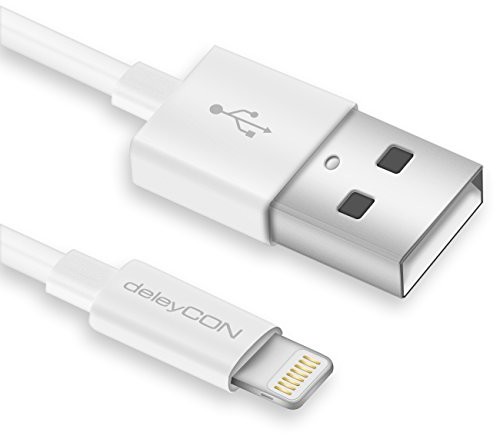 deleyCON Lightning do kabla USB  certyfikat Sync + kabel ładujący  Apple, 2 m, biały 4250580110835