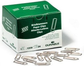 DURABLE Spinacze orkągłe 32 mm, miedziowane, 1000 szt.