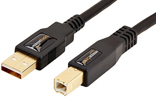 AmazonBasics kabel USB 2.0 złącze męskie typu A na męskie B, 1,8 m