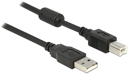 Delock Cable USB 2.0 A > B wtyczka/wtyczka 1 m z rdzeniem ferrytowym