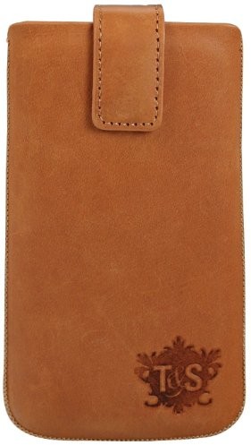 Samsung Trend & Style Echtledertasche für Galaxy S2 und andere Smartphones braun