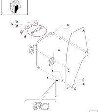 CNH AMORTYZATOR GAZOWY DRZWI NEW HOLLAND 84198394