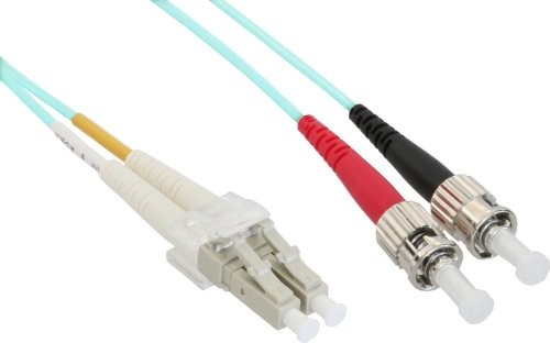 InLine 88502O LWL Duplex Cable (LC wtyczka do wtyczki ST, OM3, 2 m) 88502O