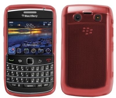 Logotrans Glossy Series silikonowe etui do Blackberry 9700 Bold 2, czerwony 4250424907270