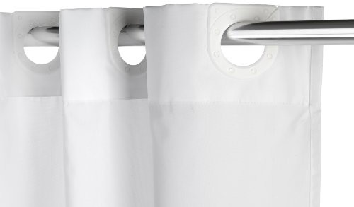 Croydex materiałowa zasłona prysznicowa, z oczkami, biały (AF289022)