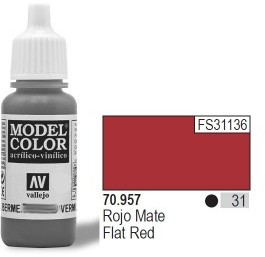Vallejo Farba Nr31 Flat Red Matt 17ml 441763