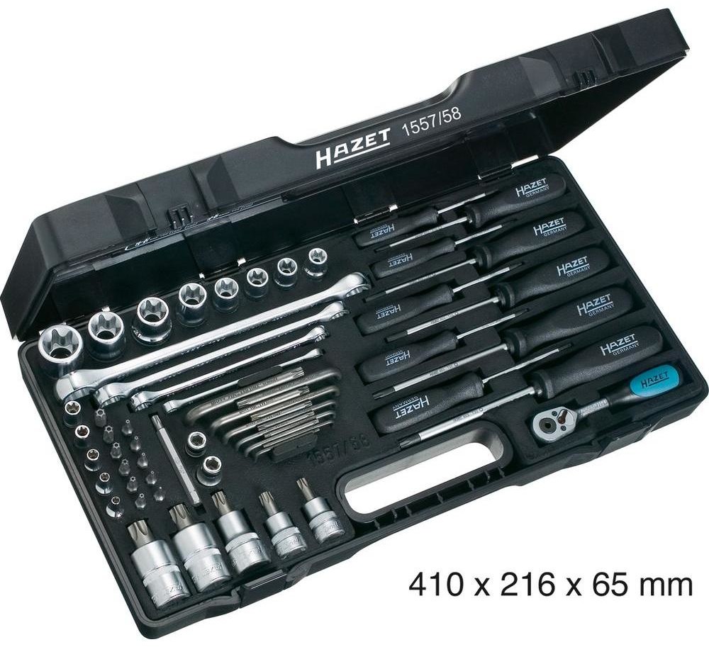 Hazet Klucze nasadowe z grzechotką 1557/58 1/4