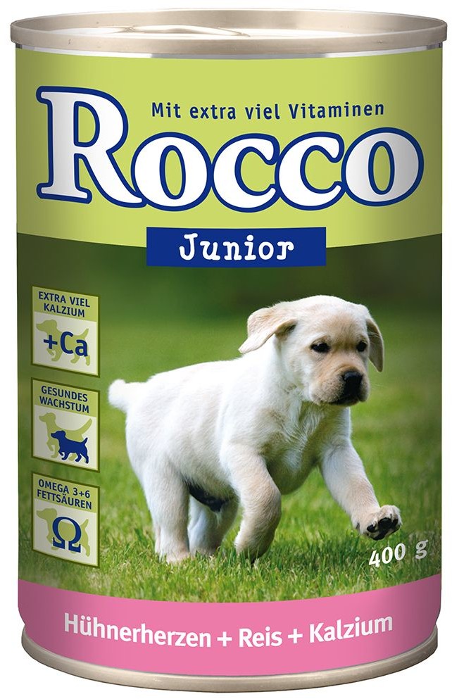 Rocco Junior 24 X 400 G - Serca Kurze Z Ryżem I Wapniem