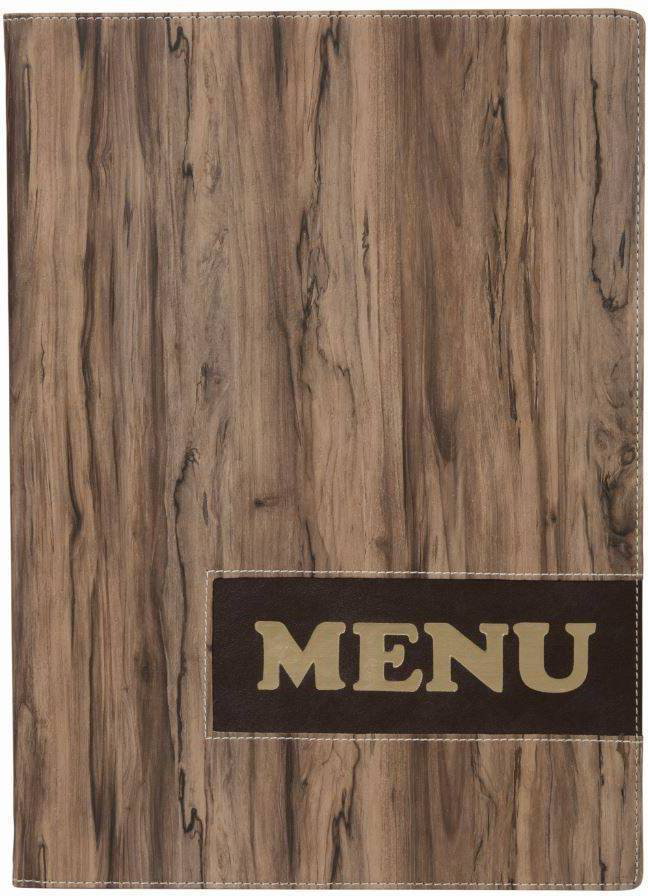 Securit Karta Menu Design Moc Dębu | A4 MC-DRA4-WOOD