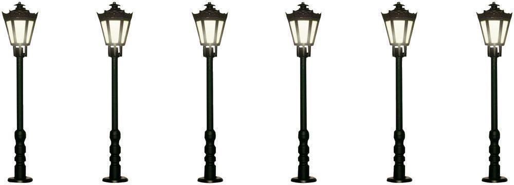 Viessmann Zestaw lamp parkowych 60706 56 mm typ C skala H0 epoka II 6 szt.