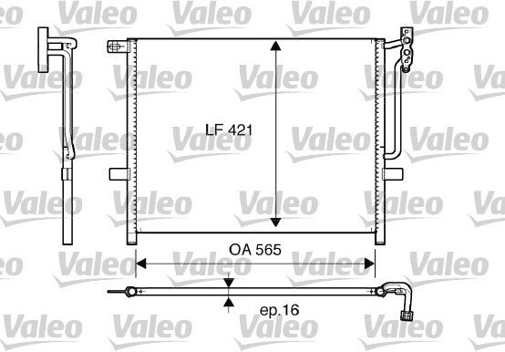 VALEO Skraplacz, klimatyzacja 817383