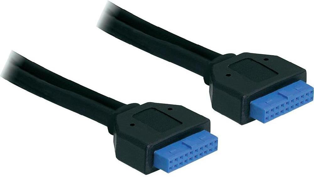Delock Kabel USB 3.0 83124 [1x Złącze żeńskie USB 3.0 19-pin - 1x Złącze żeńskie