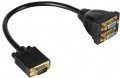Goobay Kabel SVGA M na 2x SVGA F 22cm 93263