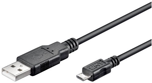Wentronic Wtyczka USB 2.0 przewód łączący (A na wtyk B Micro) Czarny 1,8 m, czarny 4040849931819