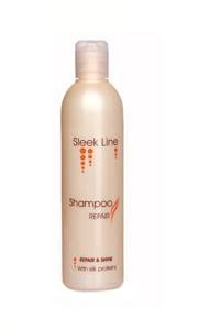 Stapiz PROFESSIONNEL Sleek Line Repair & Shine COLOUR Shampoo Szampon z jedwabiem do włosów farbowanych 300ml