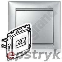 Legrand VALENA - Gniazdo 2xRJ45 KAT.6 FTP ALUMINIUM 770233