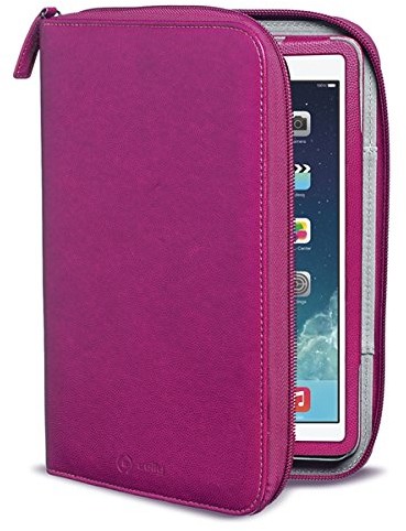 Celly organizer torba z zamkiem błyskawicznym dla tabletu iPad Air. czerwony ORGANIZER2502