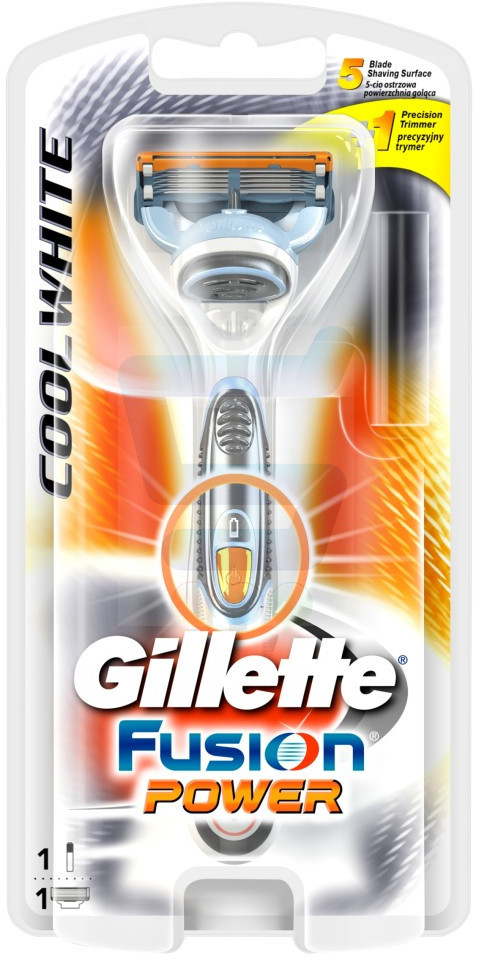 Gillette Fusion Power Maszynka do golenia Cool White 1 szt.