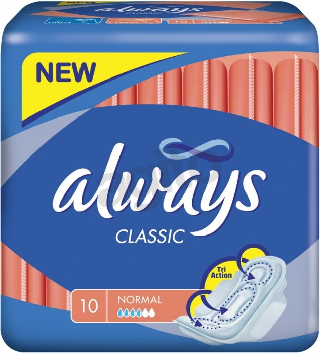 Always Classic Normal Podpaski ze skrzydełkami (10 szt)