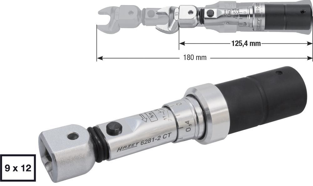 Hazet Klucz dynamometryczny do nasadek 6281-2CT Moment obrotowy 5 13 Nm