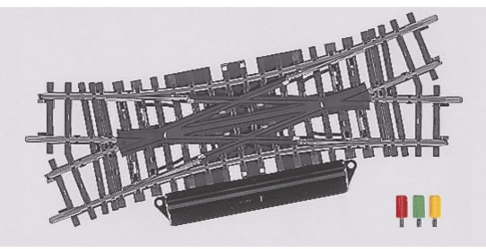 Maerklin Rozjazd krzyżowy Marklin 2260 168 9 x 424 6 mm 22 5° skala H0