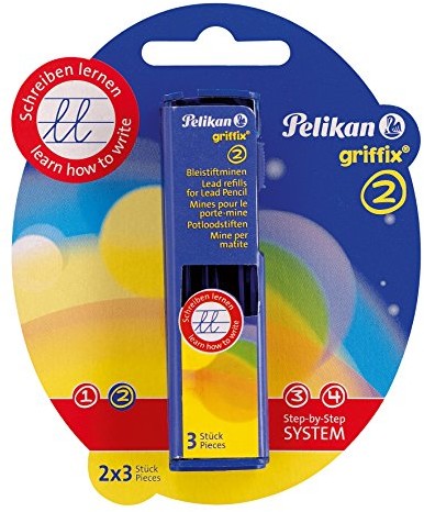 Pelikan Griffix 2 zestaw rysików do ołówka, HB, w opakowaniu blistrowym 3 sztuki 4012700960498
