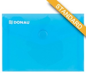 Donau PBS Teczka kopertowa zatrzask, PP, A7, 180mikr., niebieska DN819-1