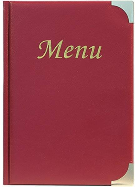 Securit Karta Menu Basic | Bordowa | 10x A4 | XXLPROMOCJA MC-BRA4-WR