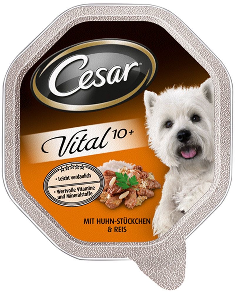 Cesar Senior Vital 10+ 24 X 150 G - Kurczak I Ryż