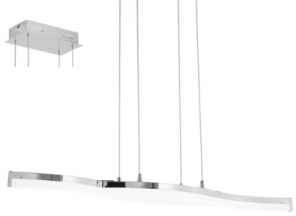 Eglo Lampa wisząca zawis Lasana 2 2x10,5W LED chrom biały 96101