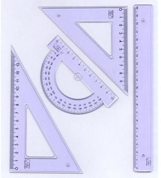 Pratel Zestaw kreślarski z linijką 30 cm - J1335 NB-6213