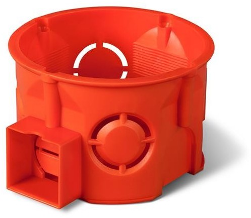 Elektro-Plast Puszka podtynkowa 60 łączona płytka 0284-00 pomarańczowa