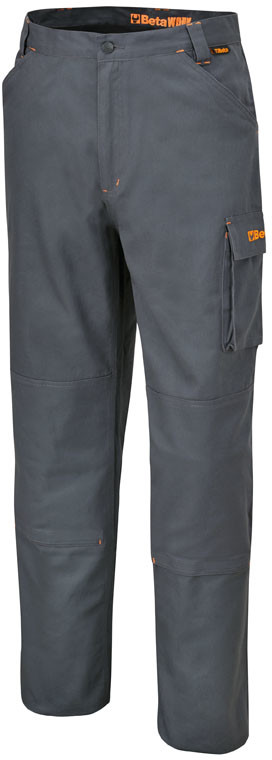 Beta Spodnie robocze 100% bawełna, stalowo-szare, rozmiar M 079300102