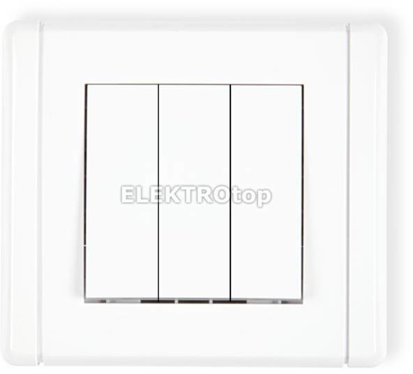 Karlik Łącznik Potrójny biały FWP-7