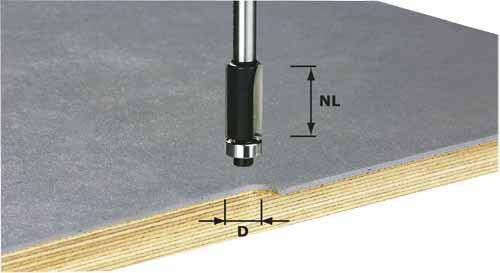 Festool frez do wyrównywania HW, z trzpieniem 8 mm HW S8 D19/NL25 (491028)