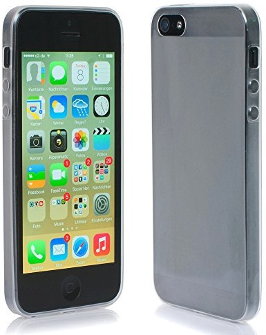 APPLE Macoon Young MS0813TRA Soft Hülle hauch dünn SecondSkin für iPhone 5/5S transparent