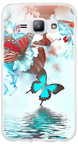 OOH Color designerska torba na pokrowiec na telefon komórkowy Samsung Galaxy telefonu etui ochronne Cover elastyczna Print Stylish miękka etui z motywem cienko elastyczny, do Samsung Galaxy J1