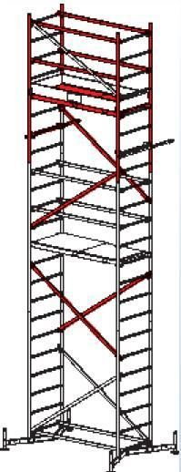 Krause Rusztowanie robocze ClimTec 7m (Podstawowe +1 i +2 kondygnacja)