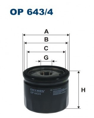 Filtron Filtr oleju OP 643/4