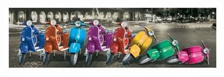 GBeye Vespas Rome - reprodukcja PN0149