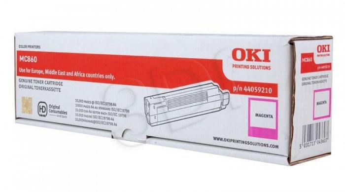 OKI OKI Toner Czerwony MC860-TM=44059210=MC860 10000 str 44059210