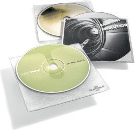 Durable CD COVER, kieszeń na CD z PP z wyściółką ochronną i kieszenią na opis, 1