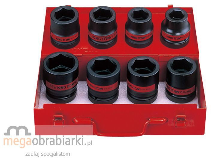 KING TONY zestaw nasadek udarowych, 8 szt 8410SP