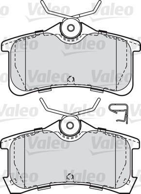 VALEO klocki hamulcowe 598810 598810