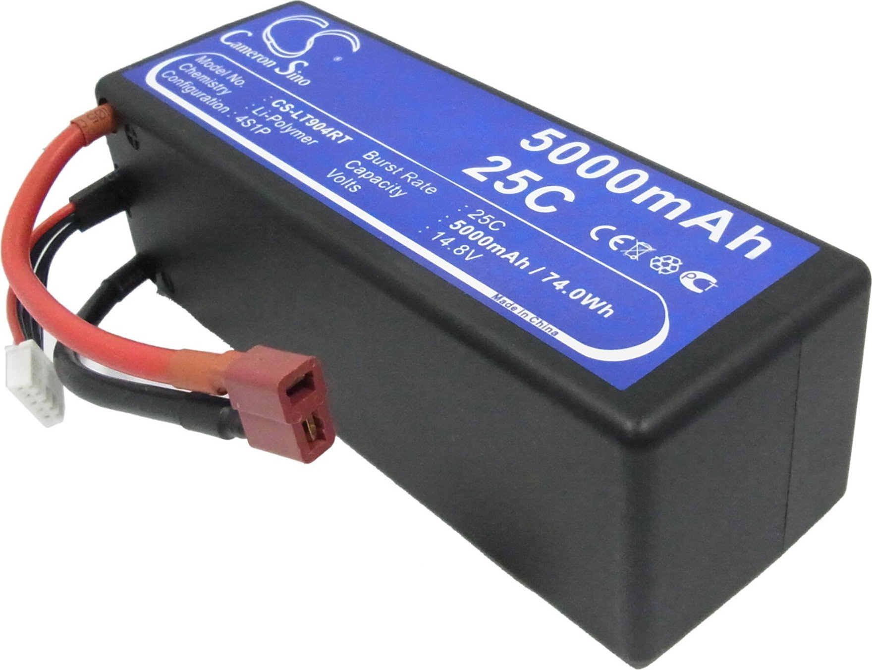 Cameron Sino 5000mAh 74.00Wh Li-Polymer 14.8V 4S 25C () CS-LT904RT