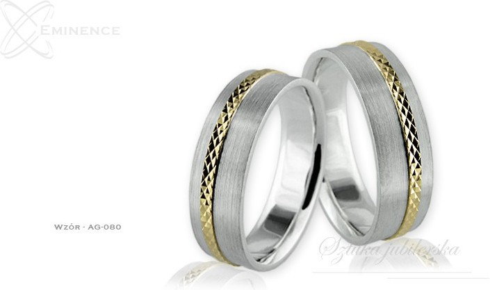Eminence Obrączki srebrne - wzór Ag-080